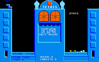 Tetris atari screenshot